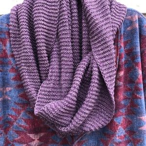 Lavender knit infinity scarf